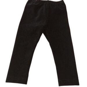 Leggings de terciopelo negro niña