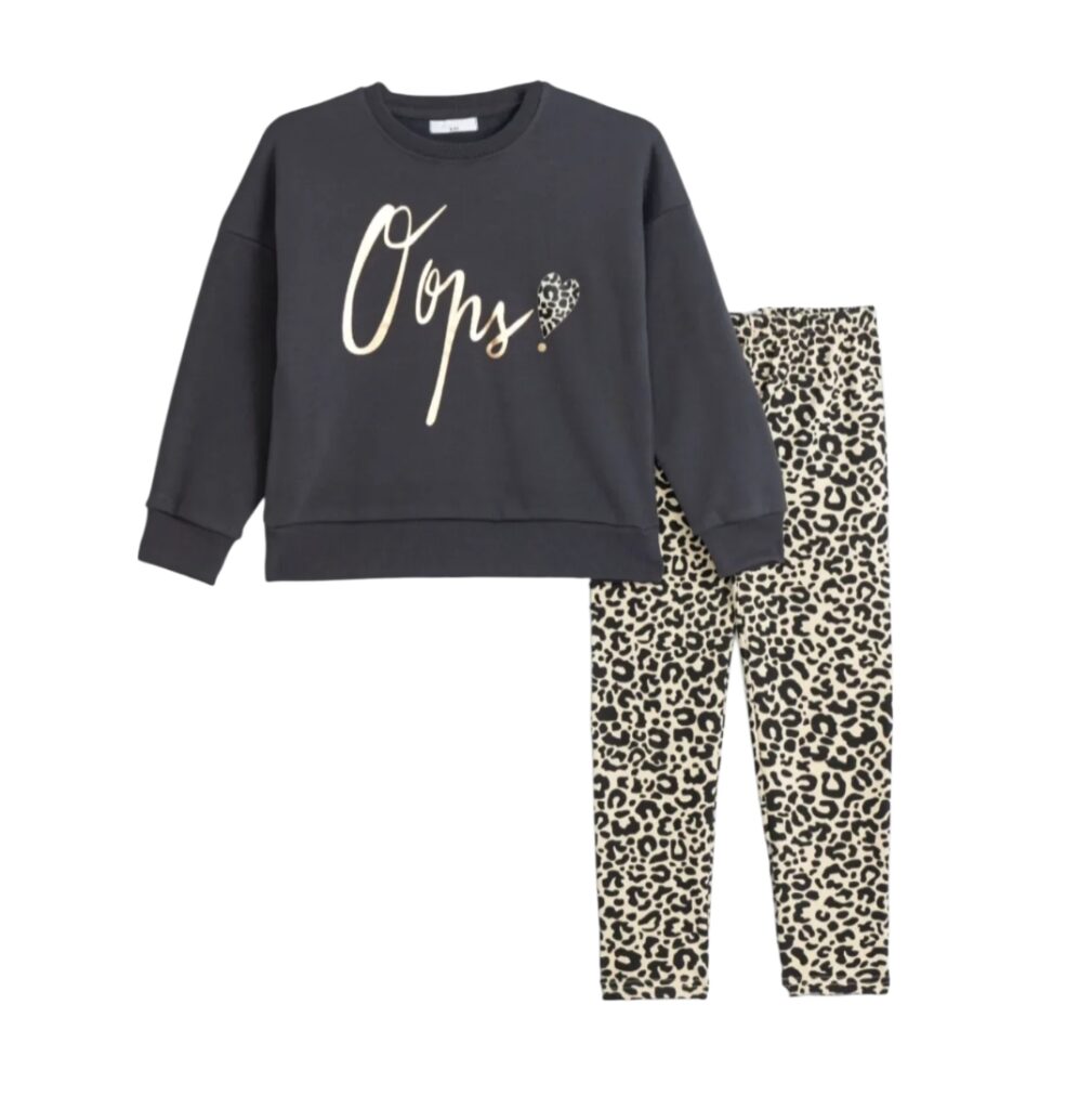 Conjunto sudadera+legging juvenil animal print
