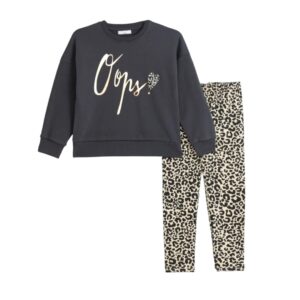 Conjunto sudadera+legging juvenil animal print