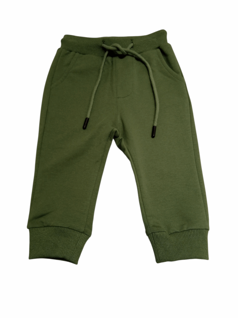 Pantal&oacute;n ch&aacute;ndal algod&oacute;n fino kaki beb&eacute;