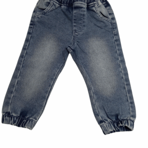 Pantalón vaquero cargo azul bebé
