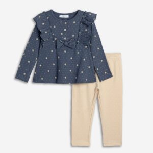 Conjunto camiseta +leggings bebé gatos