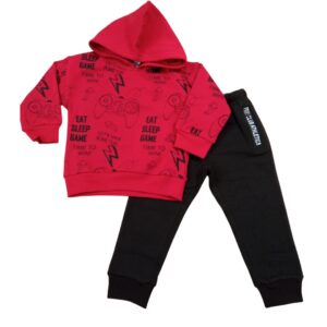 Chándal polar niño rojo/negro game