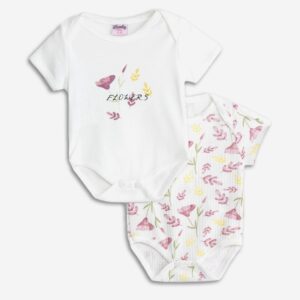 Pack dos bodys flores bebé