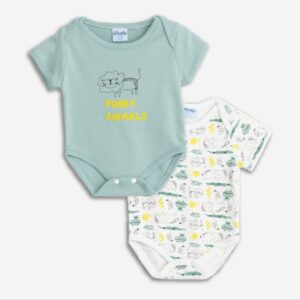 Pack dos bodys león bebé