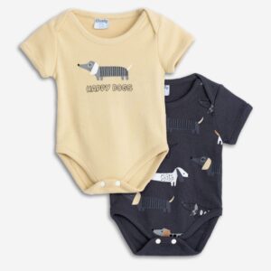 Pack dos bodys perros bebé