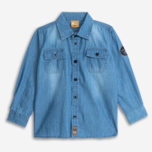Camisa vaquera niño azul claro