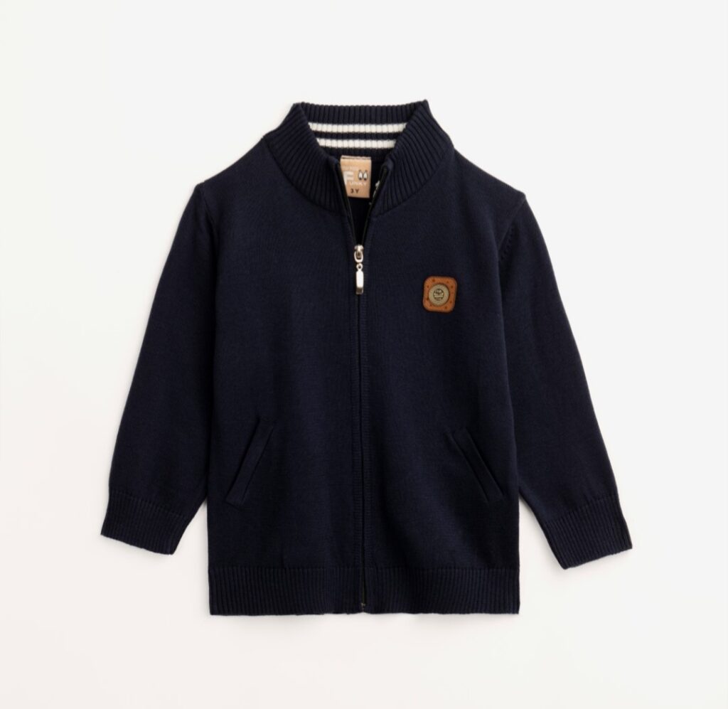 Chaqueta punto fina ni&ntilde;o marino