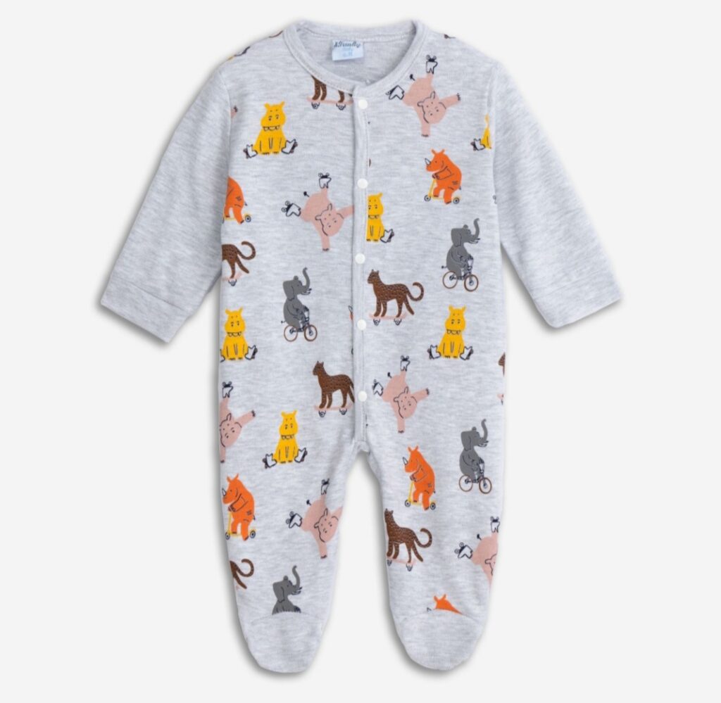 Pijama algod&oacute;n beb&eacute; animales