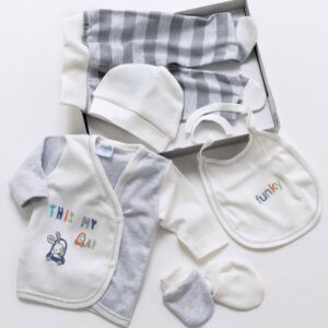 Cofre regalo bebé 5 piezas Coche