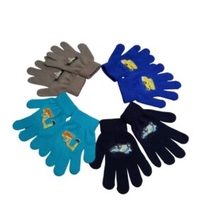Guantes punto infantiles  transportes