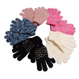 Guantes punto colores varios