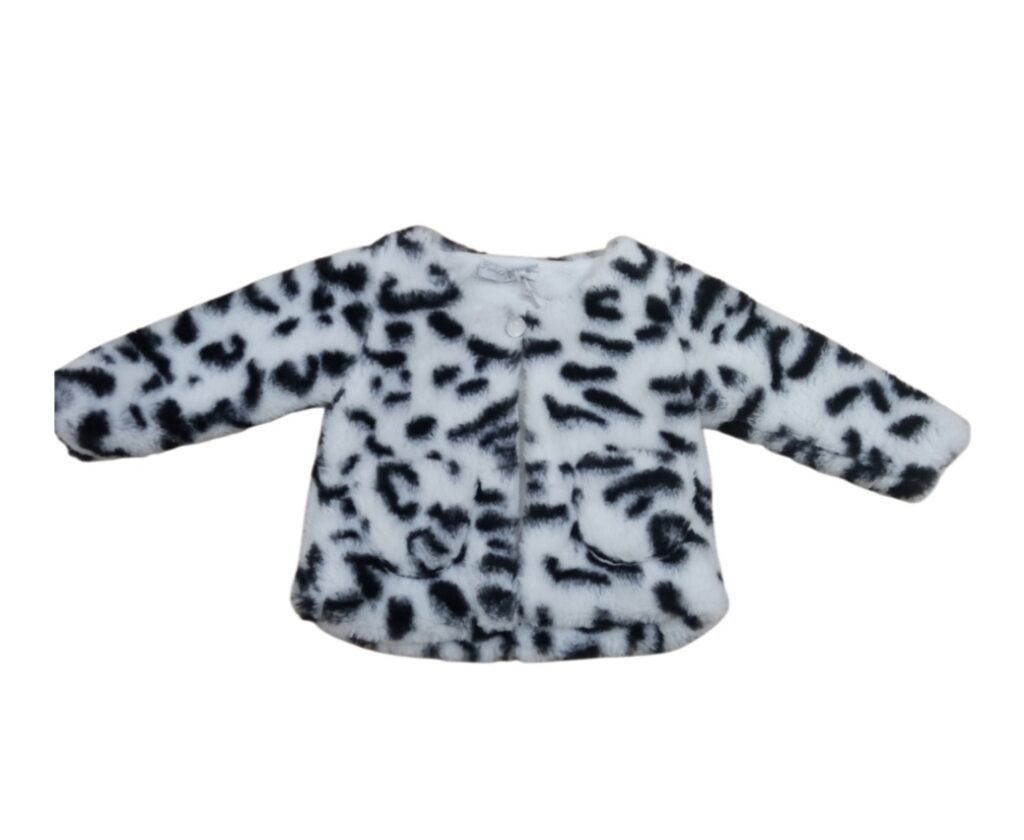 Chaqueta pelo estampado beb&eacute; ni&ntilde;a