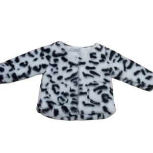 Chaqueta pelo estampado bebé niña