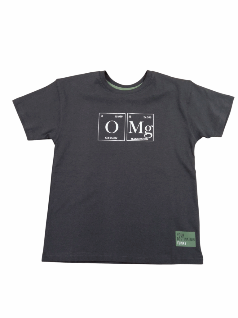 Camiseta antracita chico juvenil Omg