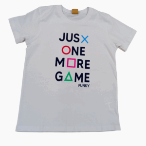 Camiseta blanca chico juvenil Game