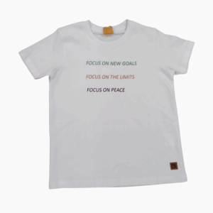 Camiseta blanca chico juvenil Focus