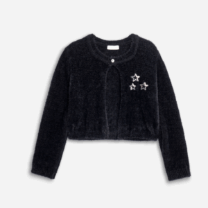 Chaqueta -bolero pelo suave juvenil estrellas