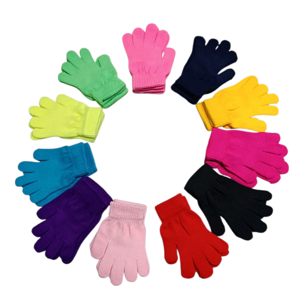 Guantes punto colores varios