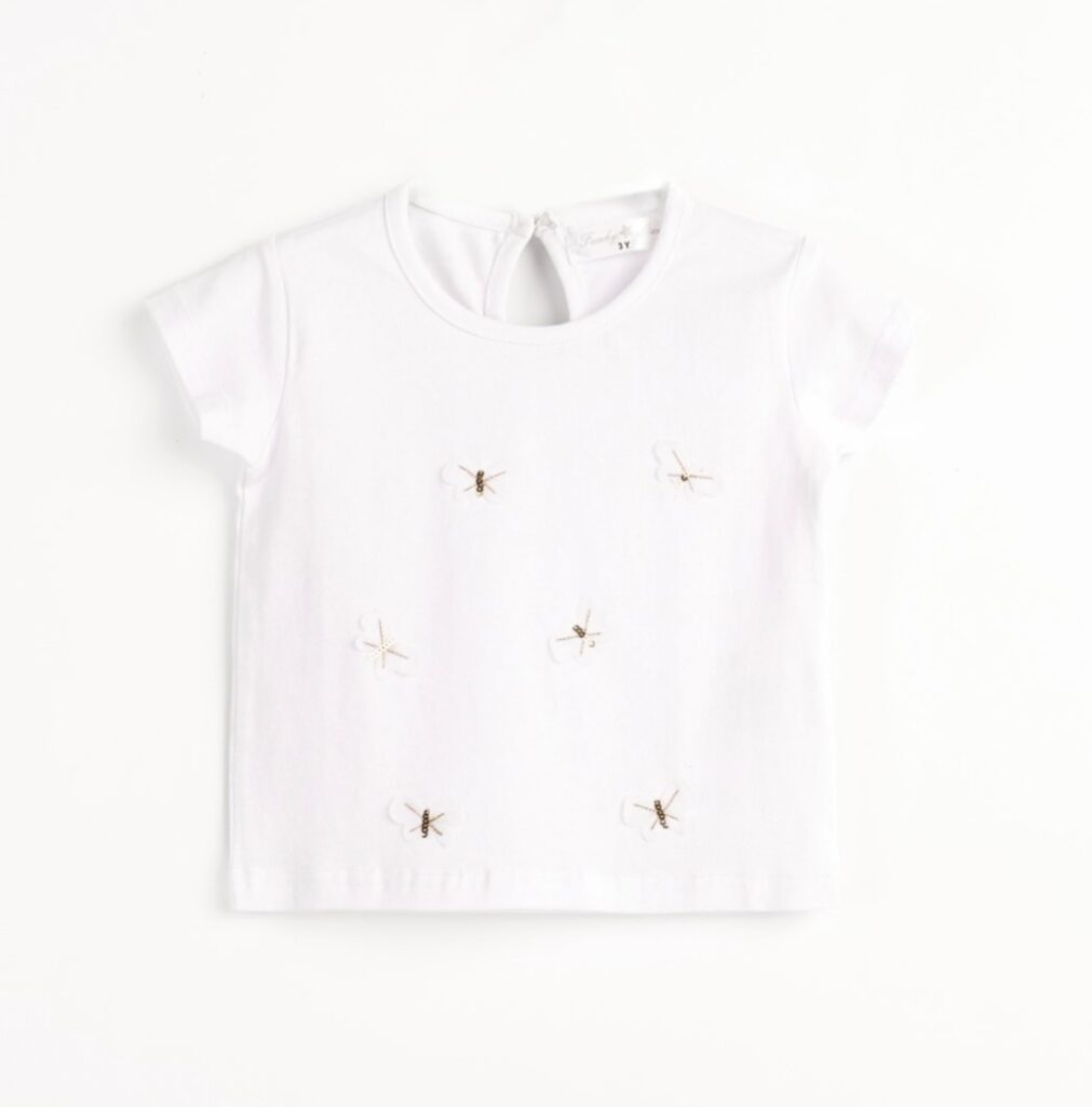 Camiseta manga corta algod&oacute;n mariposas
