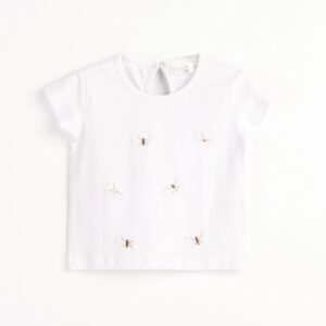 Camiseta manga corta algod&oacute;n mariposas