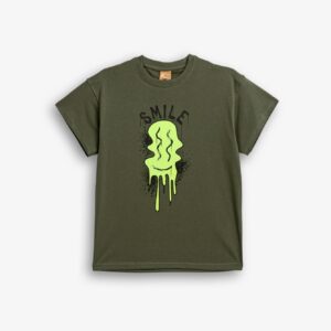Camiseta khaki chico juvenil Smile