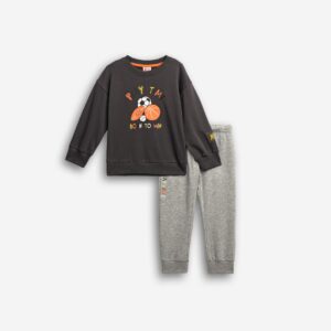 Ch&aacute;ndal algod&oacute;n ni&ntilde;o antracita/gris Play Time