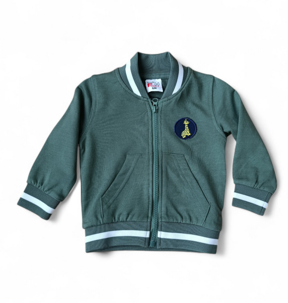 Chaqueta beb&eacute; kaki Jirafa