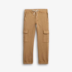 Pantal&oacute;n cargo bolsillos juvenil marr&oacute;n natural
