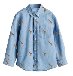 Camisa ni&ntilde;o infantil Jirafas