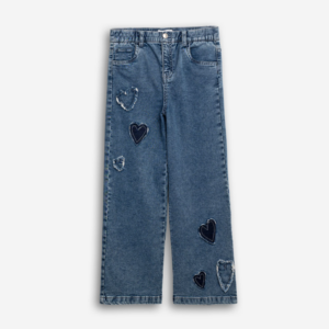 Pantal&oacute;n vaquero juvenil Corazones