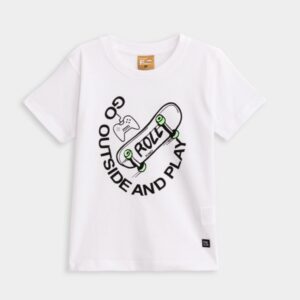 Camiseta algod&oacute;n Blanca infantil Play