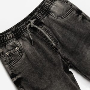 Pantal&oacute;n Vaquero Corto Negro Infantil