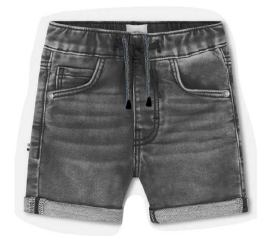 Pantal&oacute;n Vaquero Corto Negro Infantil