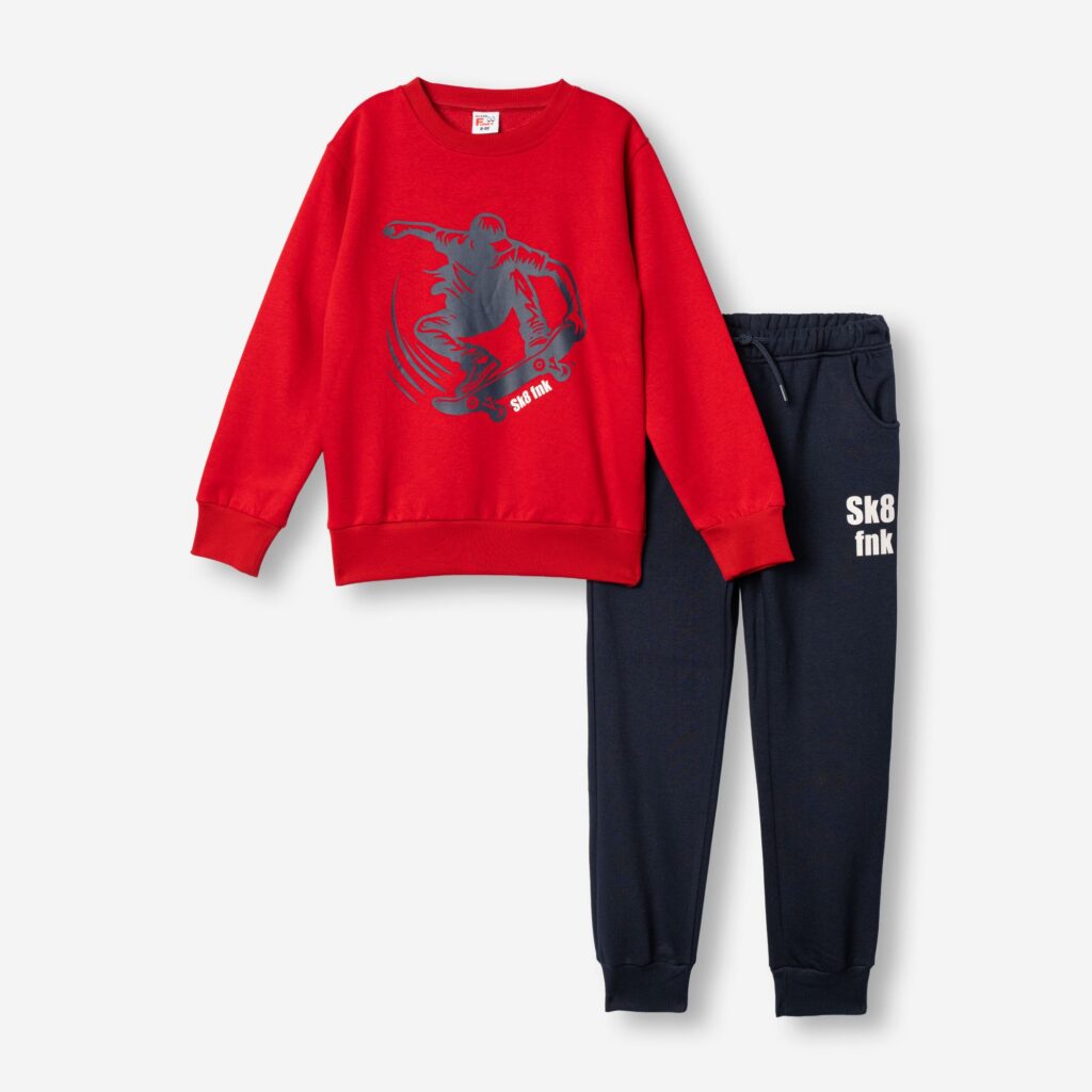 Ch&aacute;ndal polar ni&ntilde;o juvenil rojo/marino Skate