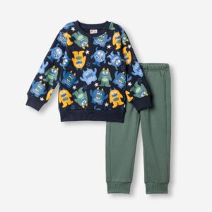 Ch&aacute;ndal ni&ntilde;o infantil Marino/ Verde Monstruos