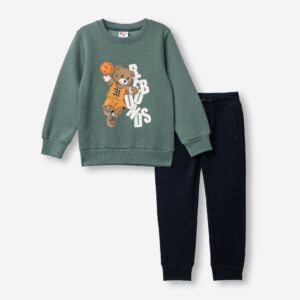 Ch&aacute;ndal ni&ntilde;o infantil Verde/marino Oso Basket