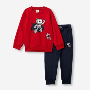 Ch&aacute;ndal ni&ntilde;o infantil Rojo/marino Robot