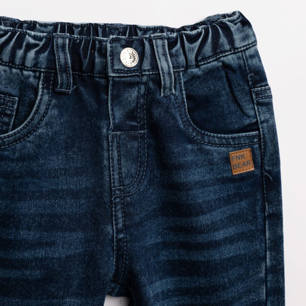 Pantal&oacute;n vaquero jogger azul oscuro beb&eacute; ni&ntilde;o